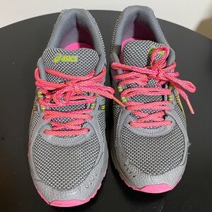 ASICS Women's Gray and Pink Athletic Shoes